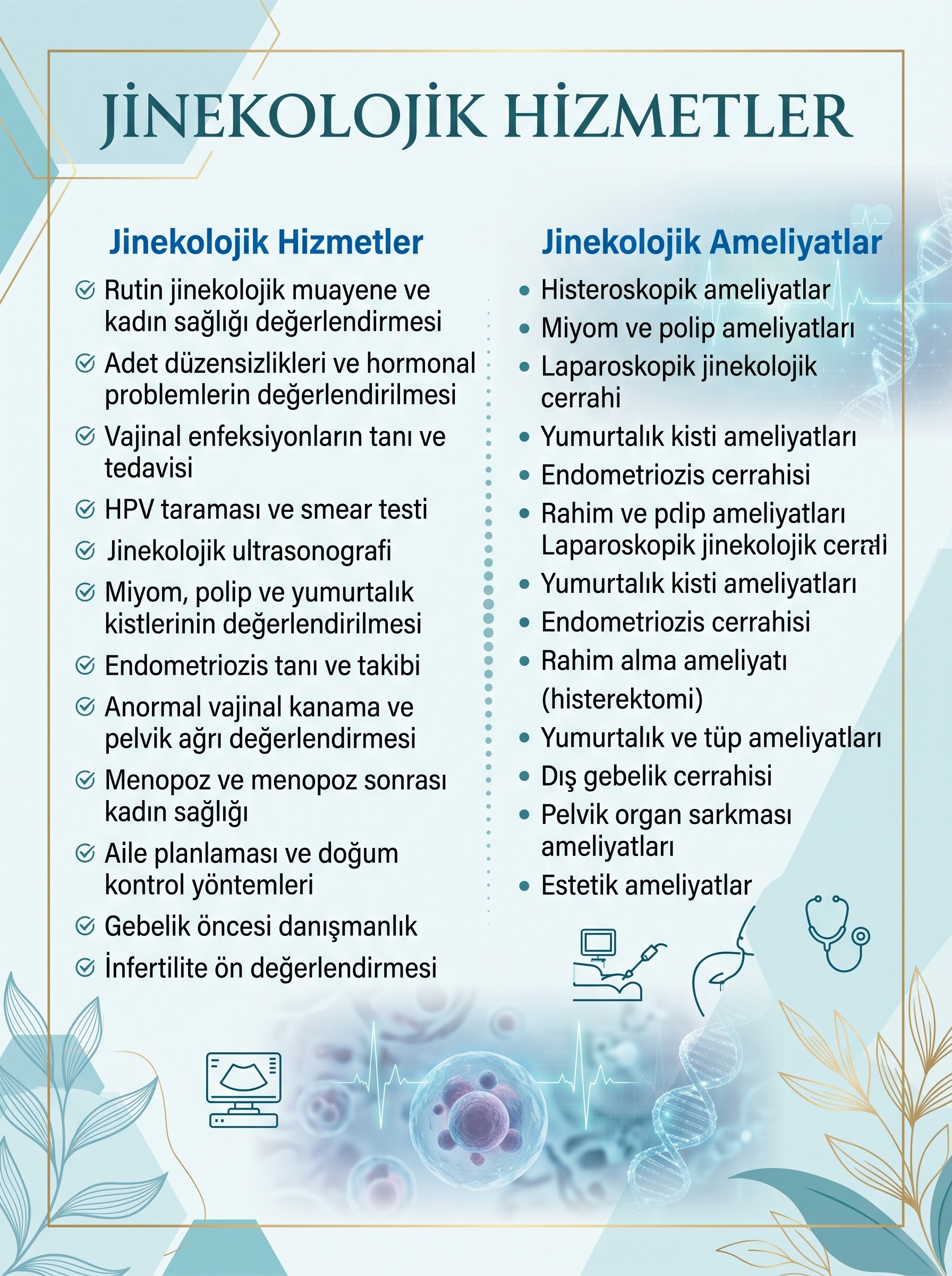 Jinekolojik Hizmetler